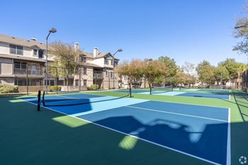 Full-sized pickleball court