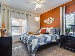 Round Rock apartment for rent - Comfortable Bedroom With Ceiling Fan at Teravista, Round Rock, Texas