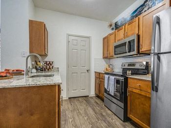 *Renovated apartment kitchens include: stainless steel, granite countertops, farmhouse sink, subway tile backsplash, usb outlet and custom lighting throughout the apartment*