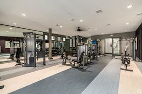 Round Rock townhouse for rent - A spacious gym with a variety of equipment.