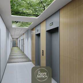 London apartment for rent - the lobby of the saint jeans building in saint louis