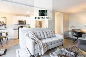 London apartment for rent - an open living room and kitchen in an apartment