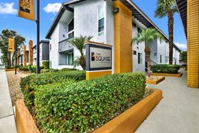 Downey apartment for rent - A sign that says welcome to the square at The Square in Downey, CA, 90242