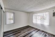 West Covina apartment for rent - view of bedroom with window blinds at Serrano Apartments, West Covina, CA