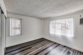 West Covina apartment for rent - view of bedroom with window blinds at Serrano Apartments, West Covina, CA