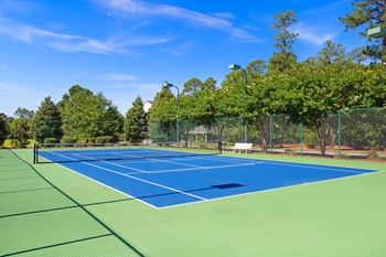 Lighted tennis + pickleball court