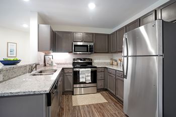 Spacious kitchens with updated appliances