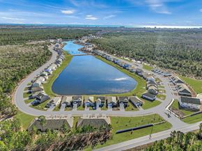 Longs apartment for rent - A bird's eye view of a residential area with a lake in the foreground.