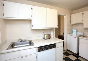 Winston-Salem apartment for rent - View of kitchen model with sink and dishwasher