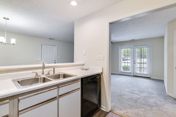 Hope Mills apartment for rent - A kitchen with a sink and a dishwasher.