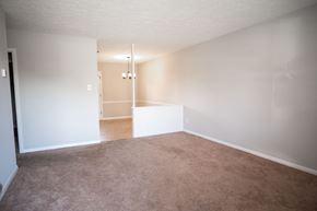 Fayetteville apartment for rent - A room with carpeted floor and white walls.