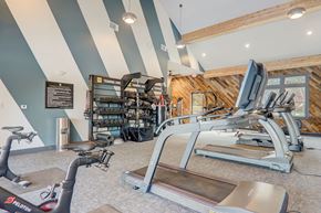 Asheville apartment for rent - 1-Bedroom Garden-Style Apartments In Weaverville, NC - Highline North - Fitness Center Equipped With Cardio Machines, Weights, And Agility Area
