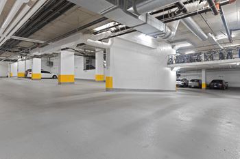 Underground parking at loop for residents and visitors