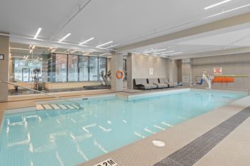Community swimming pool at loop