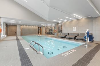 Community swimming pool at loop