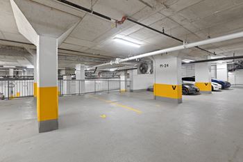 Underground parking at loop for residents and visitors