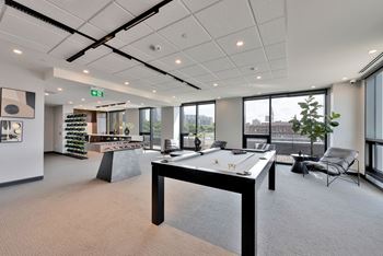Party room and billiards lounge