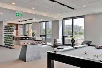 Party room and billiards lounge