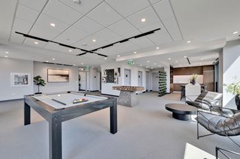 Party room and billiards lounge