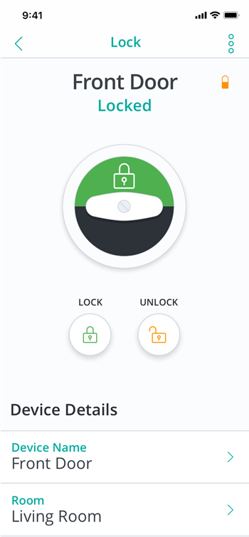 Open smart lock from app