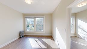 San Francisco apartment for rent - A room with a window and a radiator on the floor.