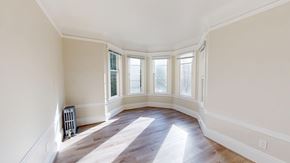 San Francisco apartment for rent - A room with a window and a radiator on the floor.