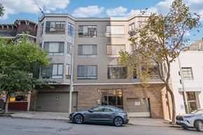 San Francisco apartment for rent - Front exterior view of the apartment building at 1440 Sutter St, San Francisco, CA 94109, USA