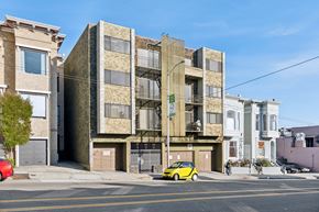 San Francisco apartment for rent - Side view exterior of the apartment building at 2038 Divisadero St, San Francisco, CA 94115, USA