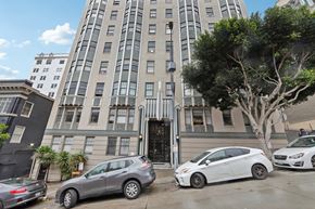San Francisco apartment for rent - Front exterior view of the apartment building at 845 California St, San Francisco, CA 94108, United States