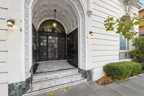 San Francisco apartment for rent - Main entrance door of the apartment building at 2500 Van Ness Ave, San Francisco, CA 94109, USA