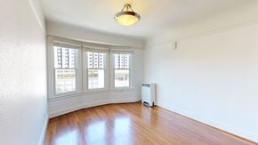San Francisco apartment for rent - A room with a window and a radiator on the floor.