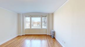 San Francisco apartment for rent - A room with a window and a radiator on the floor.