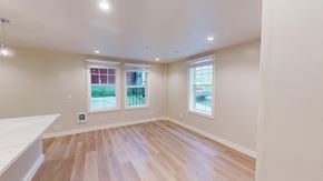 San Francisco apartment for rent - A room with wooden floors and two windows.