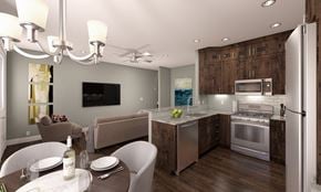 Springdale apartment for rent - Dining Room Near Kitchen Space at Moenave Townhomes in Springdale, Utah