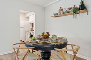 Easton apartment for rent - A dining room with a round table and chairs.