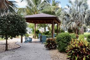 Clearwater apartment for rent - A gazebo surrounded by greenery and trees.
