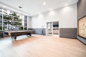 Calgary apartment for rent - social room with pool table