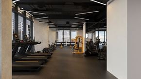 Toronto apartment for rent - a gym with weights and other exercise equipment
