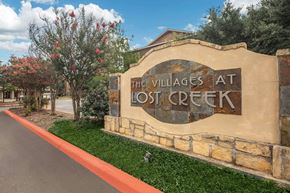 San Antonio apartment for rent - Sign at The Villages at Lost Creek Apartments, San Antonio, TX