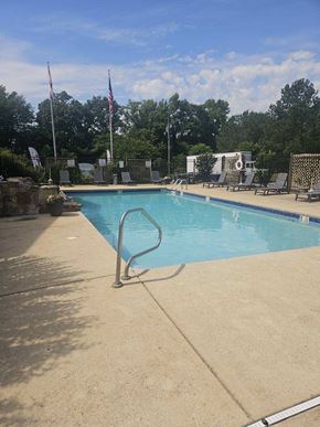 Tuscaloosa apartment for rent - a swimming pool with a railing on the side of it