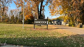 Coopersville apartment for rent - a sign that says 5th hancock apartments