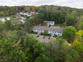 Middeville apartment for rent - a aerial view of the farmhouse and its neighbors