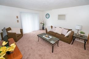 Warsaw apartment for rent - Modern Living Room at Kuder Estates Apartments, MRD Conventional, Warsaw