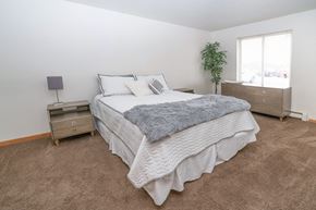 Shelbyville apartment for rent - Bedroom with bed at Martin Estates Apartments, Indiana, 46176