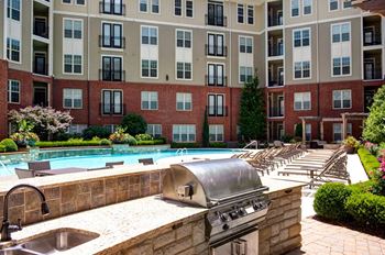 Bbq pool area at walton riverwood