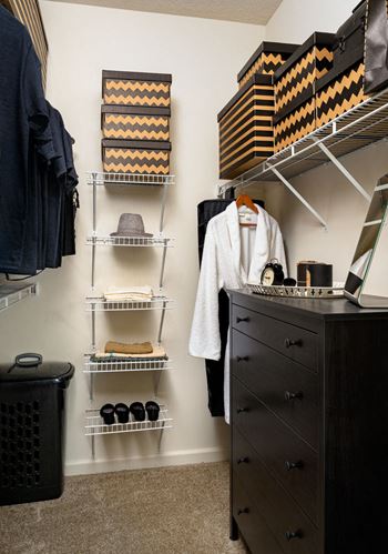 Large, walk-in closets