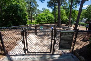 Fenced dog park ( click here for virtual tour)
