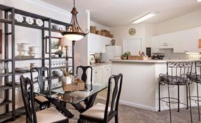 Roswell apartment for rent - Walton Centennial Model Apartment Dining Area, Roswell GA