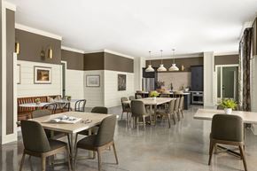 Norcross apartment for rent - A dining room with a table set for six.