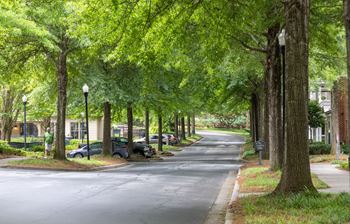 Pedestrian-friendly sidewalks throughout
